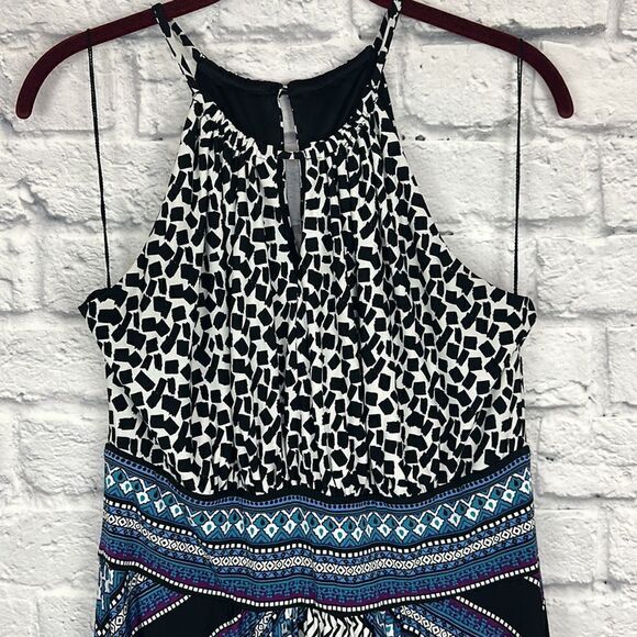 London Times Collection Patterned Maxi Dress Size Large - Picture 5 of 8